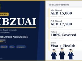 MBZUAI Scholarship in Abu Dhabi 2026/2027 Updated!