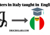 Masters in Italy taught in English 2026-2027 Masters-in-Italy-taught-in-English