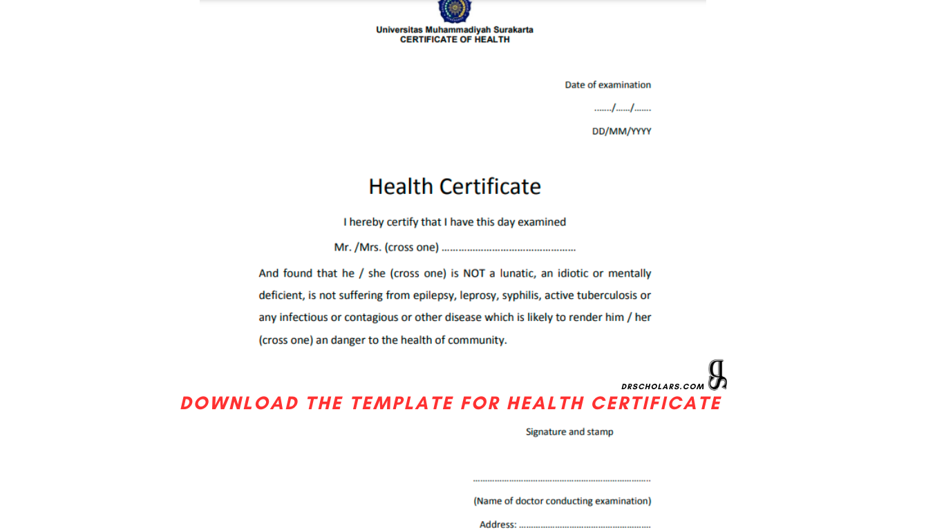 Health-Condition-Certificate-International-Priority-Scholarship-drscholars