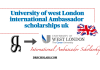 International Ambassador Scholarship in Uni of west London University-of-west-London-international-Ambassador-scholarships-uk-drscholars