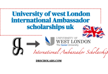 International Ambassador Scholarship in Uni of west London University-of-west-London-international-Ambassador-scholarships-uk-drscholars