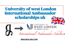 International Ambassador Scholarship in Uni of west London University-of-west-London-international-Ambassador-scholarships-uk-drscholars