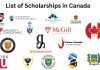 Scholarships in Canada 2026, Updated! List-of-Scholarships-in-Canada-drscholars