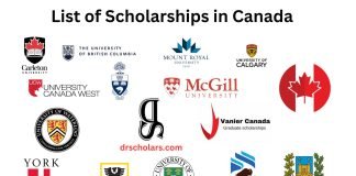 Scholarships in Canada 2024, Updated! List-of-Scholarships-in-Canada-drscholars