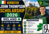 John Thompson Scholarship 2026 Ireland (Fully Funded) John Thompson Scholarship 2026 Ireland (Fully Funded)