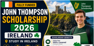 John Thompson Scholarship 2026 Ireland (Fully Funded) John Thompson Scholarship 2026 Ireland (Fully Funded)