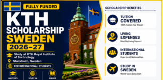KTH Scholarship 2026-2027/ Study In Sweden updated! kth- Scholarships -sweden-2025-2026-drscholars
