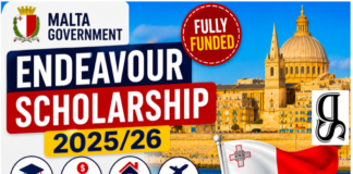 Malta Government Endeavour Scholarship 2025/26 updated!