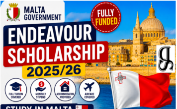 Malta Government Endeavour Scholarship 2025/26 updated!