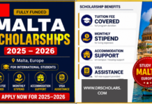 Malta Scholarships 2025-2026 Updated! Malta- Scholarships -2025-2026-drscholars