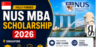NUS MBA Scholarship 2026 Singapore (fully funded)