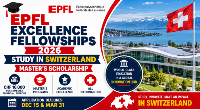 EPFL Excellence Fellowships 2026/ Study In Switzerland epfl-excellence-fellowships-2026-study-in-switzerland-fully-funded-drscholars