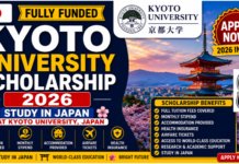 Kyoto University Scholarship 2026 Fully Funded / Study In Japan kyoto-university-scholarship-drscholars