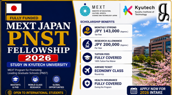MEXT Japan PNST Fellowship 2026/ Study In Kyutech University mext-japan-pnst-fellowship-2026-at-kyutech-drscholars